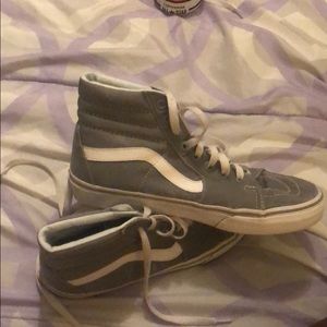 Grey high top vans